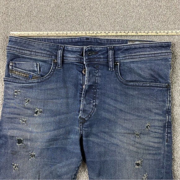 DIESEL Buster Denim Jeans Regular Slim Tapered Men’s Size W31 L32 - Picture 13 of 14